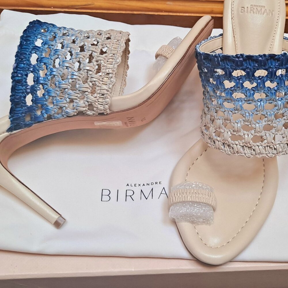 ALEXANDRE BIRMAN TRISHA WOMEN SANDALS IN OCEAN MULTI SIZE 37.5